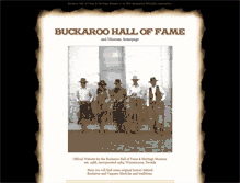 Tablet Screenshot of buckaroohalloffame.com